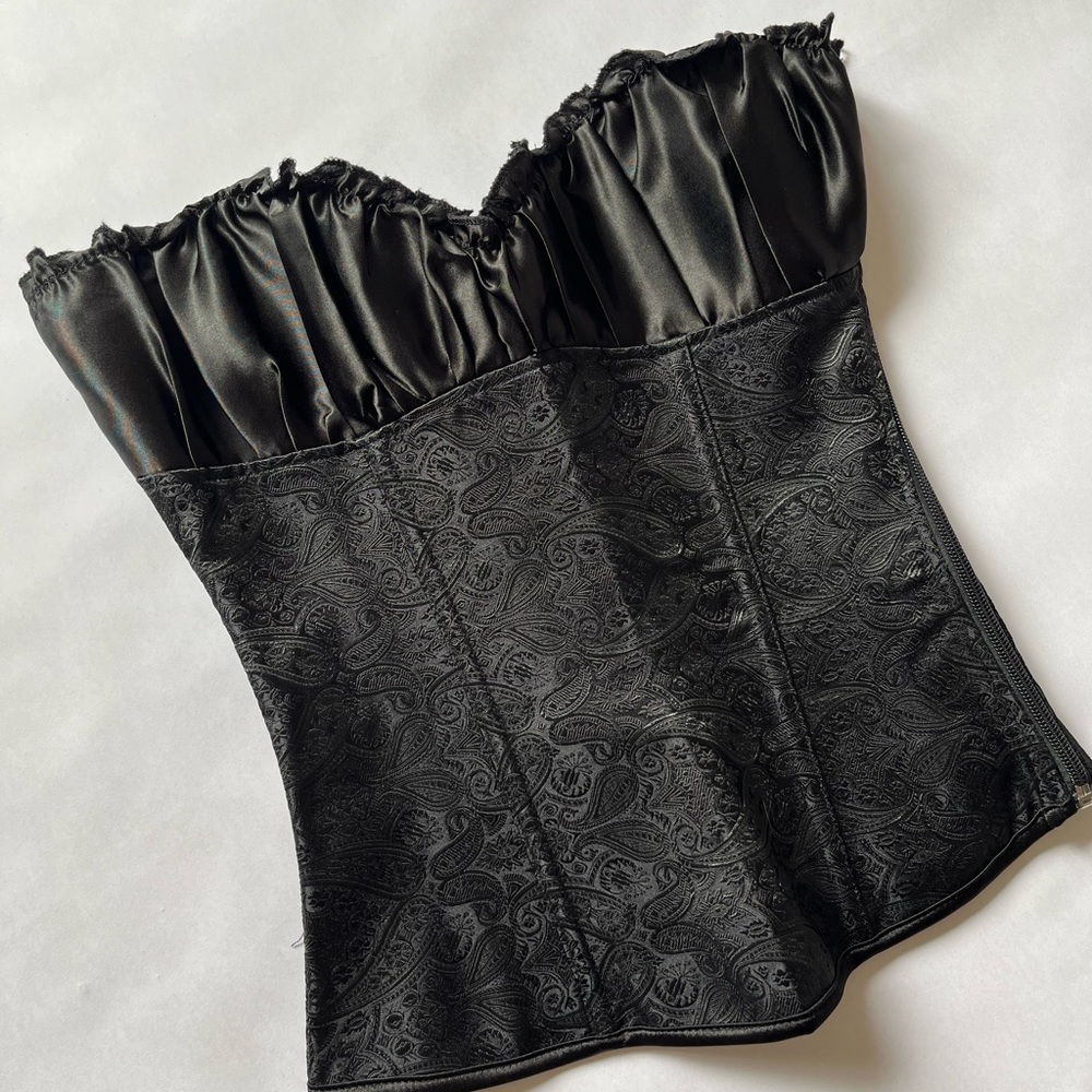 Paisley Print Corset